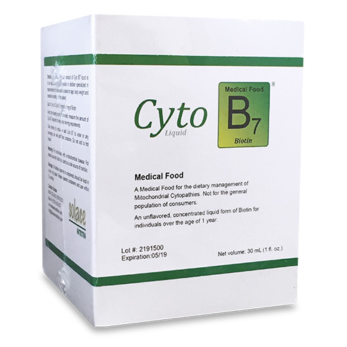 Box of Cyto B7 Biotin Medical Food for Mitochondrial Cytopathies, Concentrated Liquid, Unflavored, 30 mL (1 FL. Oz.)