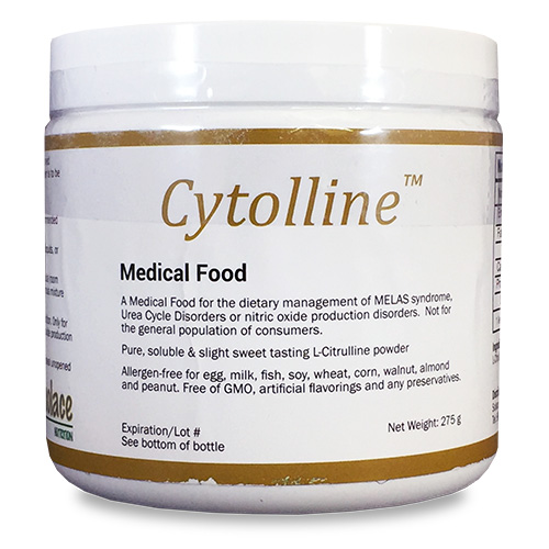 Cytolline L-Citrulline Medical Food for MELAS Syndrome, Urea Cycle Disorders, Nitric Oxide Production Disorders, Powder 275g