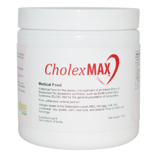 Tub of CholeMAX Cholesterol Synthesis Aid Medical Food Product With Lid, Unflavored Powder, Net Weight 75g