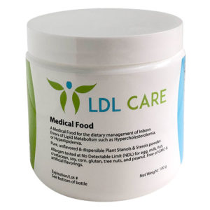 Tub of LDL Care Medical Food for Hypercholesterolemia or Hyperlipidemia With Lid, Powder, Net Weight 100g